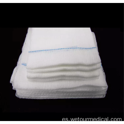 Hisopo de gasa médica de algodón estéril absorbente blanco desechable